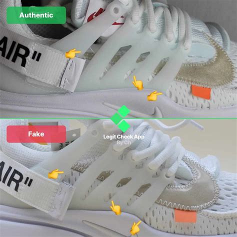 nike off white presto fake vs real|Real vs Replica Off White Nike Air Presto .